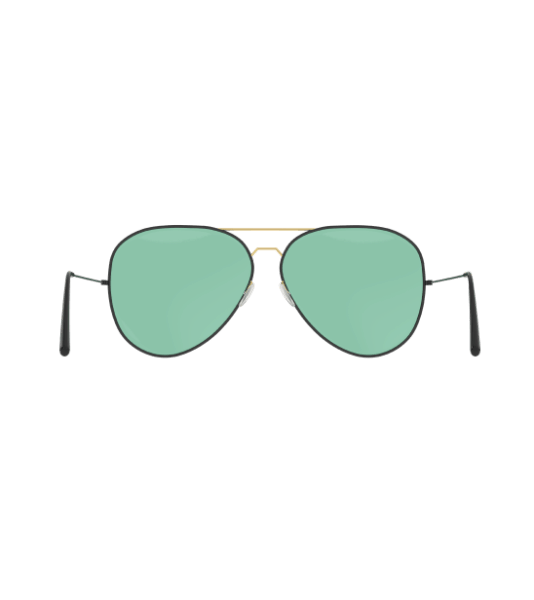 Green polarized sunglasses