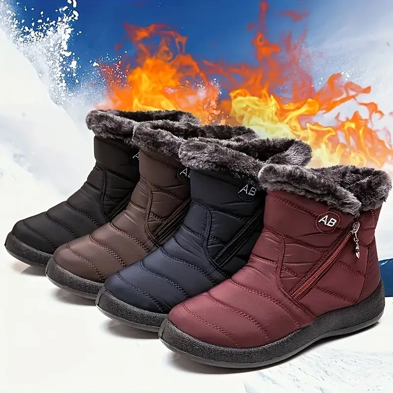 A pair of women's mid calf boots shown from a side angle on a neutral background.