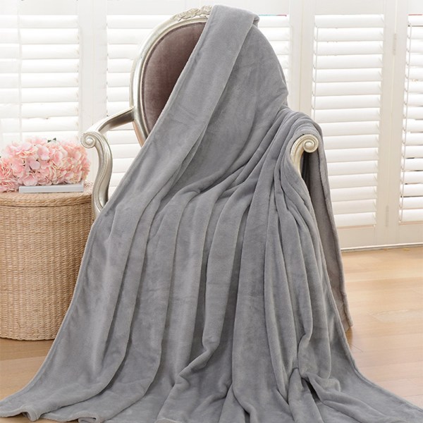 Flannel Fleece Blanket Sofa Breathable Bed Mat Winter Fluffy Warm Blanket Lightweight Portable Thermal Blankets Multifunction Lunch Break Blanket Comfortable Air Conditioning Blanket For Office Bedroo