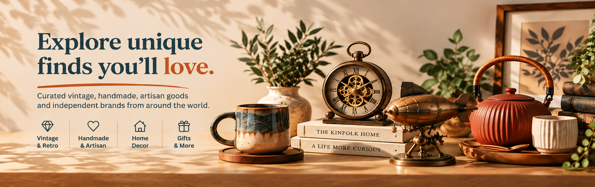 Curated vintage, handmade and artisan homeware and gifts from heymoomoo