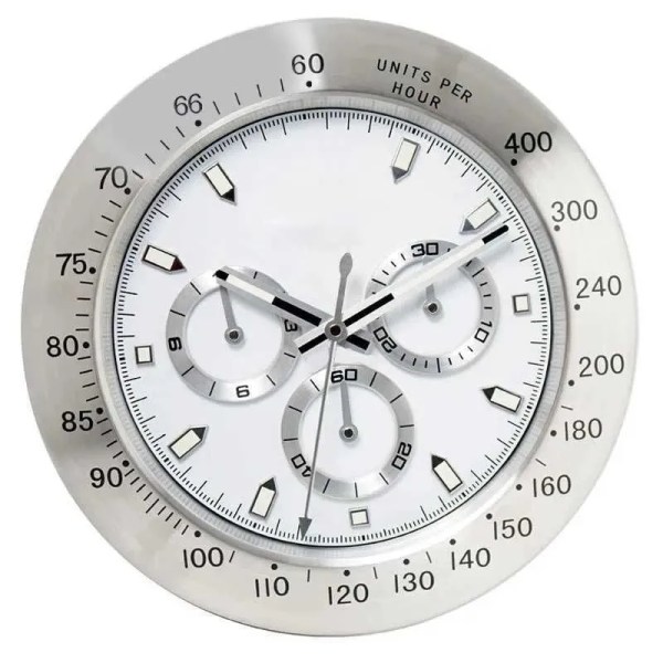 Luxury Metal Art 3D Digital Wall Clock, Large 35 Cm...